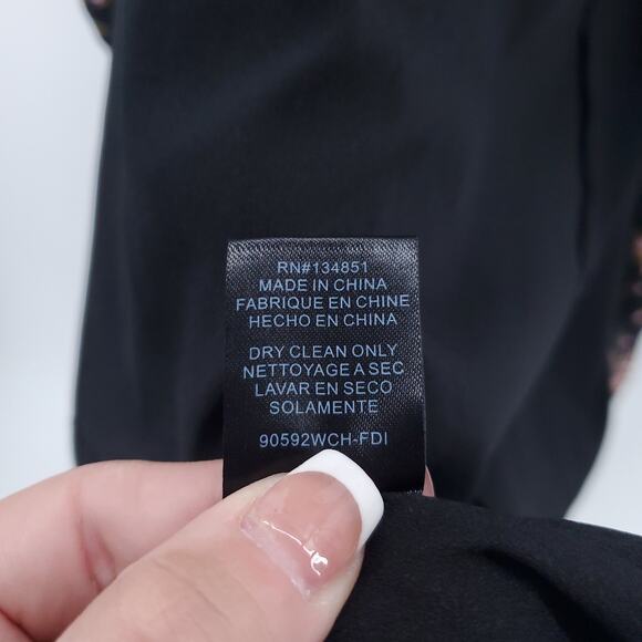 WAYF Retro Coq Y2k Babydoll Slip Dress Chiffon Floral TieKnot Lined Ruffle Hem M - Picture 11 of 16